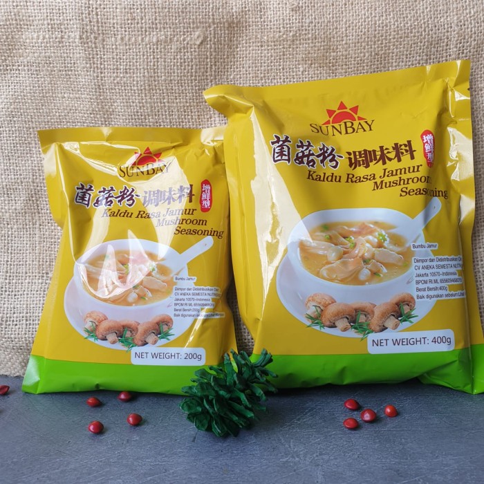 

Ready- Kaldu Jamur Sunbay 400Gr / Mushroom Stock 400Gr - Pengganti Msg