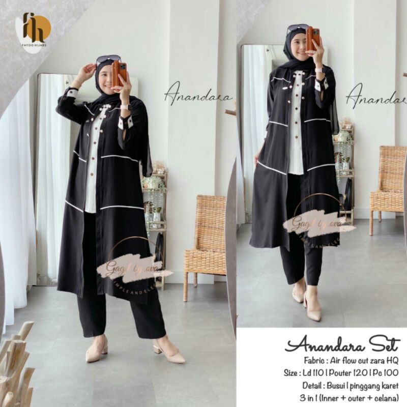 SETELAN ANANDARA ORIGINAL GAGIL FASHION BY OVA