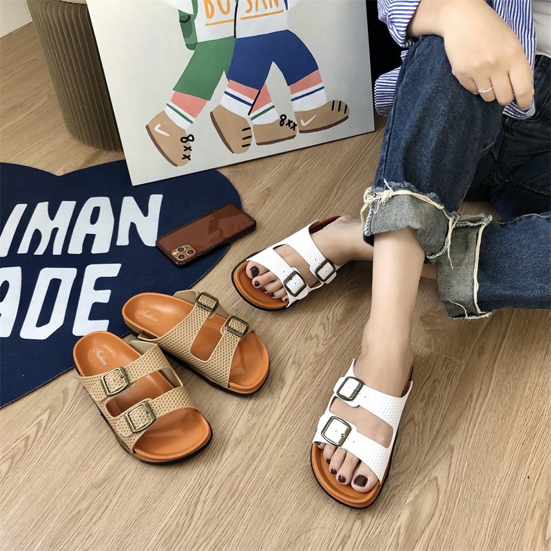 ☀CAMILO☀ SF18 Sandal Gunung Slop Slip On Teplek Wanita Pria Sandal Cewek Sandal Cowok Sandal Unisex Sandal Import Sandal Premium