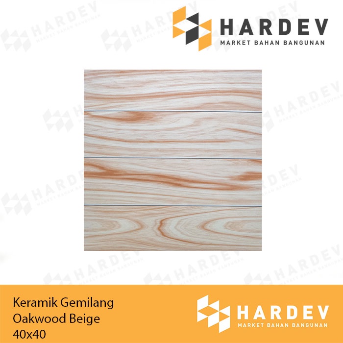 KERAMIK GEMILANG 40X40 OAKWOOD BEIGE