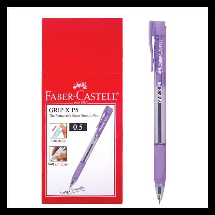 

HOT LIST BALLPOINT GRIP XP 0.5 MM BARREL VIOLET - BOX ISI 10PCS BARANG TERUPDATE