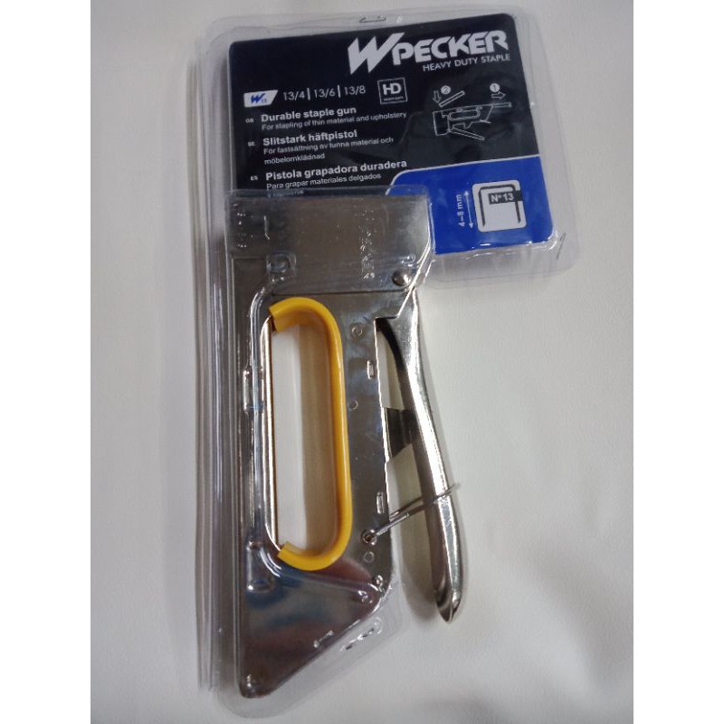 

Stapler Hecter W-Packer Heavy Duty Gun Tembak Jok Kulit Motor Mobil Sofa