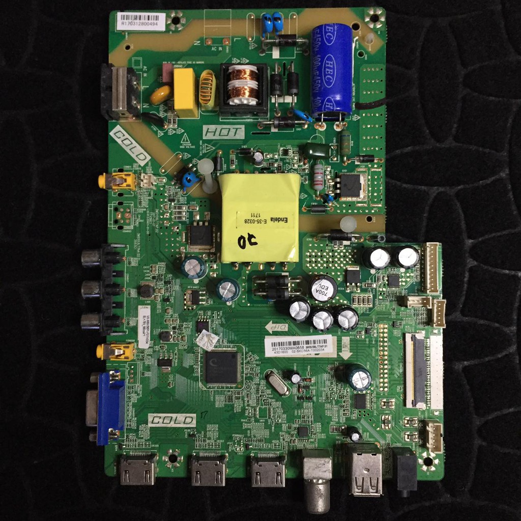 MB - MAINBOARD - MESIN TV PANASONIC TH 43E302 G - 43D302G - 43D1600 - 43 E 302 G - 43 E
