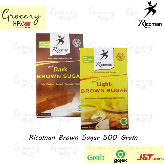 

[[COD]] RICOMAN BROWN SUGAR 500 GRAM ( LIGHT / DARK ) SPECIAL Kode 1479