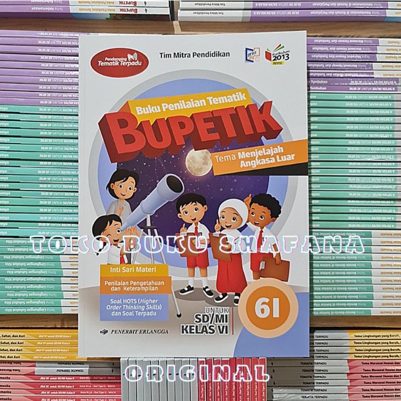 PAKET BUKU BUPETIK 6F 6G 6H 6I KELAS 6 SD ERLANGGA K13 REVISI SEMESTER 2