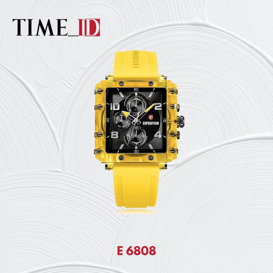 Jam Tangan Expedition E 6808 Yellow Black Wanita