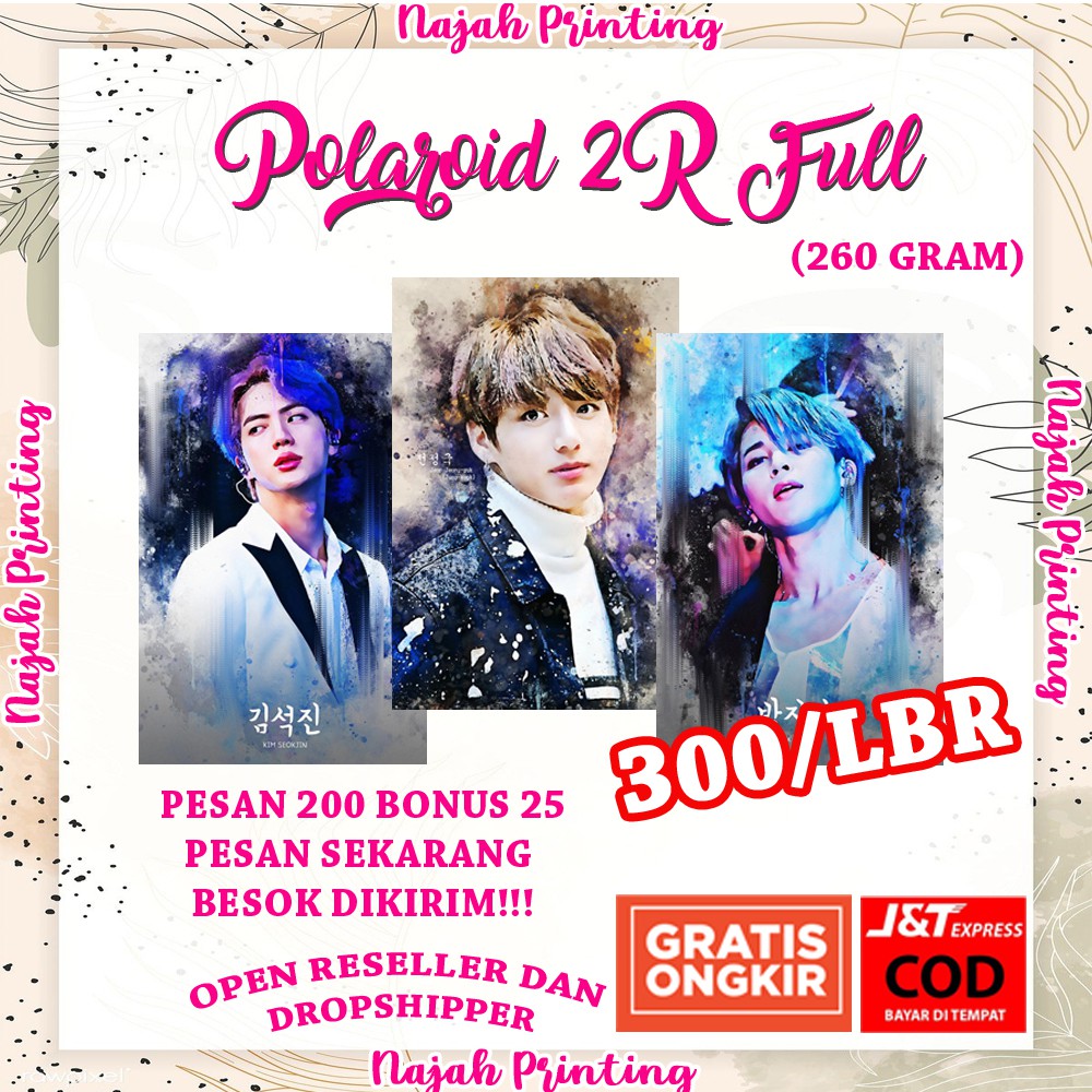 POLAROID 2R FULL POLAROID MURAH POLAROID NCT POLAROID KOREA POLAROID BTS POLAROID EXO POLAROIDCUSTOM