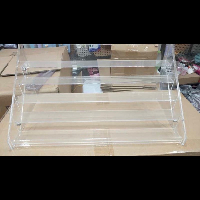 Rak tempat botol kutek akrelik 60 botol nail polish organizer box tray