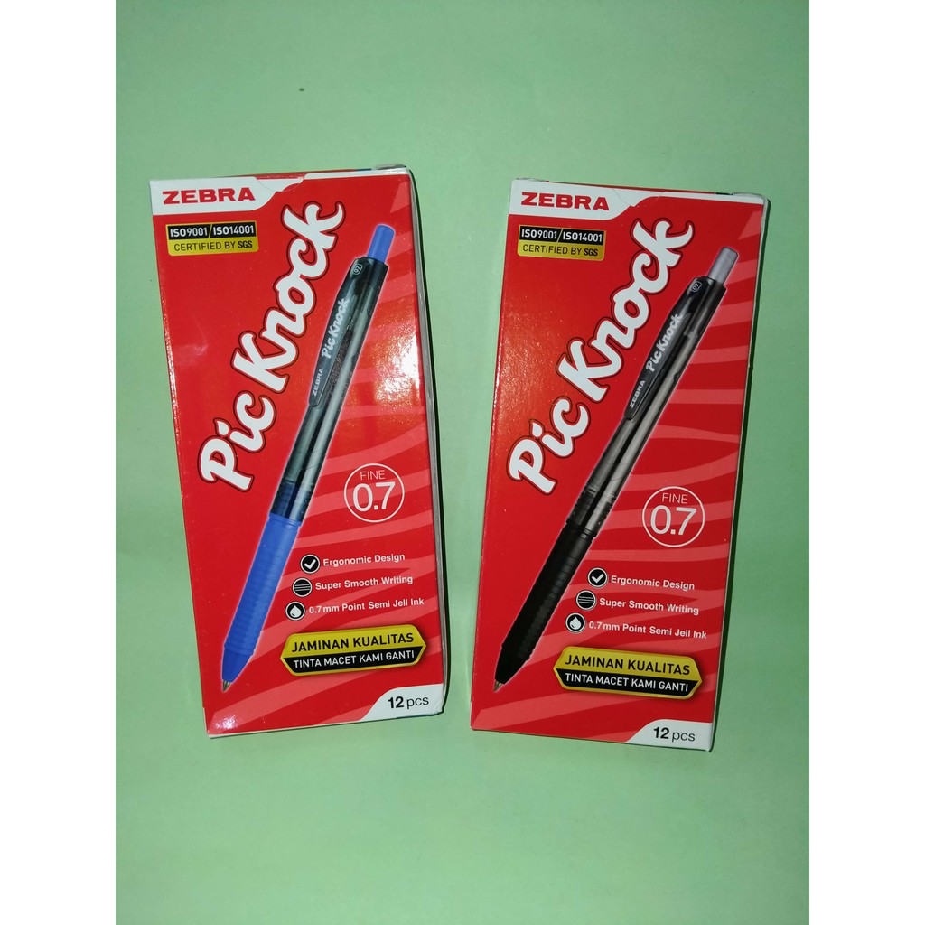 

Ballpoint Pic Knock Zebra Semi Gel Ink / Pulpen / Pena / Bolpen
