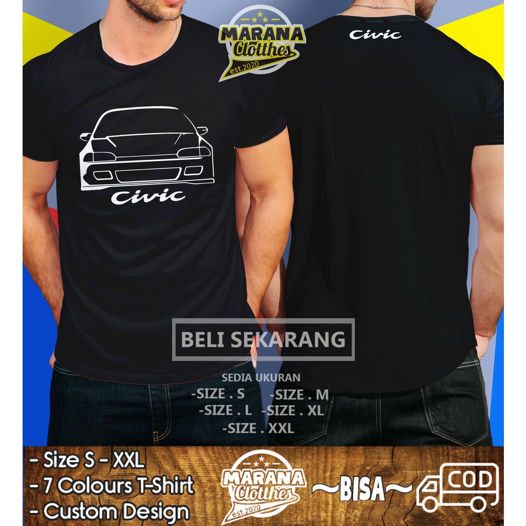 Kaos Mobil Honda Civic Estilo Baju Otomotif