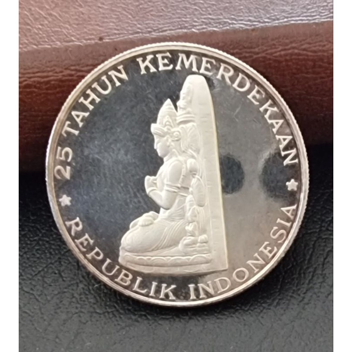 koin perak proof rp. 250 Manjushri tahun 1970
