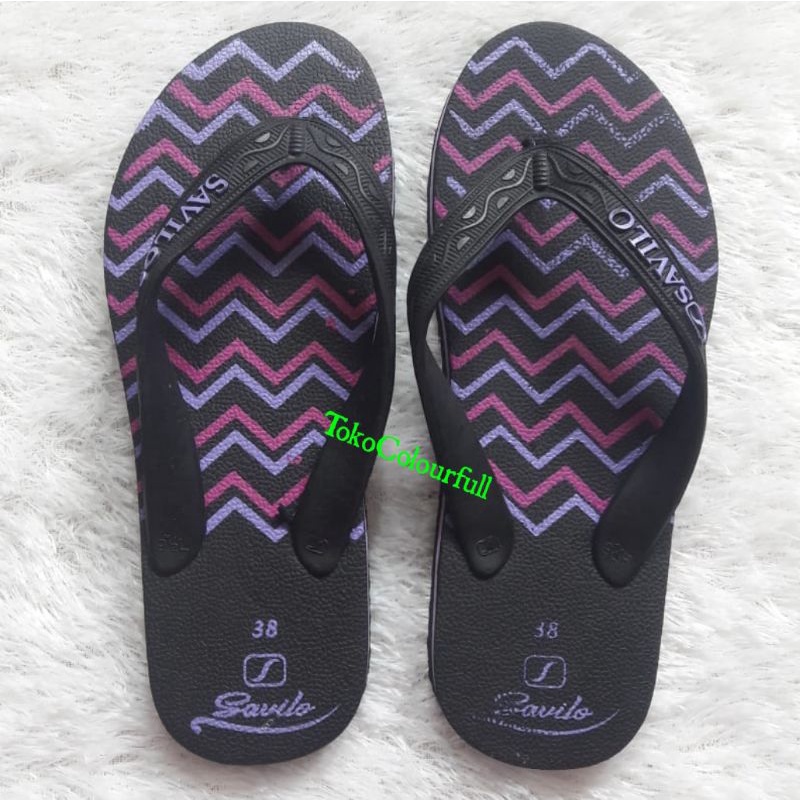 Sandal jepit Savilo zig-zag by swallow