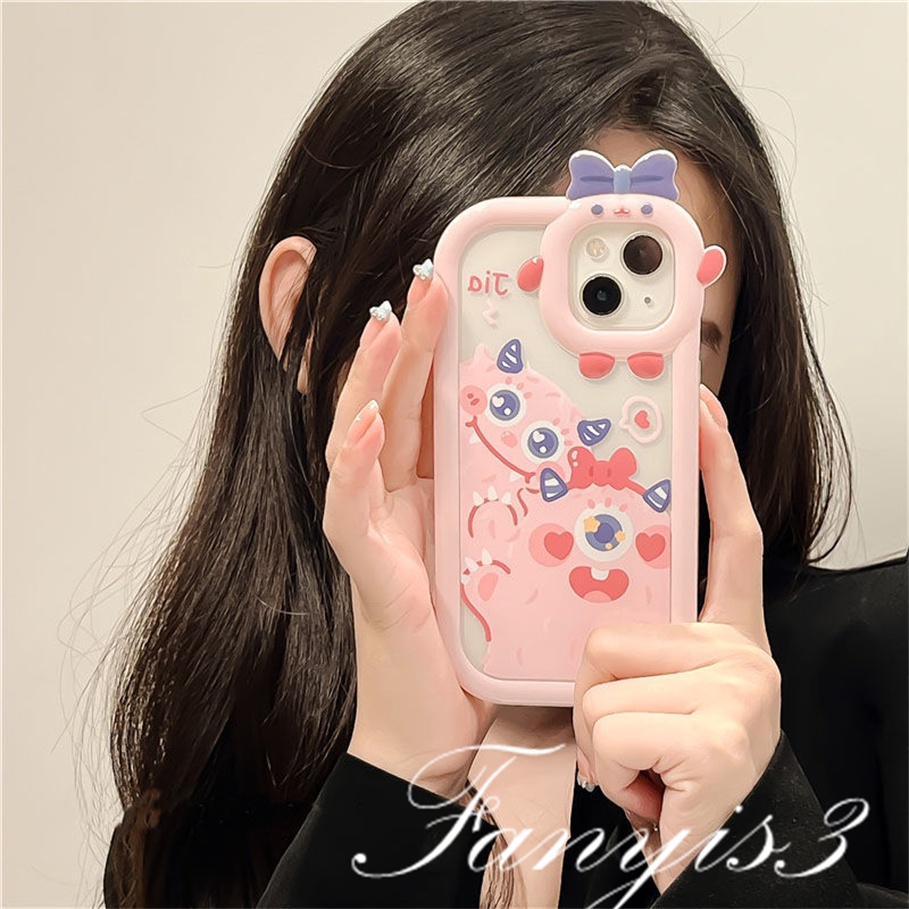 Realme C53 C35 C31 C30 C25Y C21Y C25 C15 C12 C11 C21 C20 C17 C3 Realme 9i 7i 6i 5i 5s 5 Narzo 50A 50i Prime Monster Cute Lens Phone Case