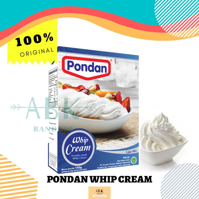 

Krim- Whip Cream Pondan 150Gr | Whipping Cream | Whipped Cream Bubuk 150 Gr -Krim.