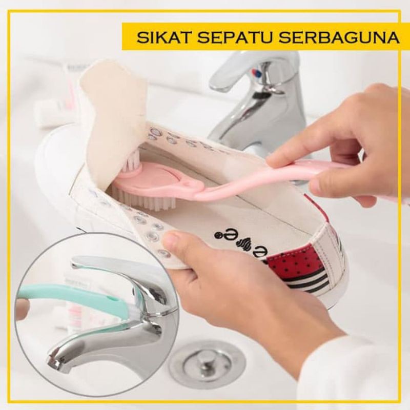 Sikat Sepatu untuk insole gagang panjang