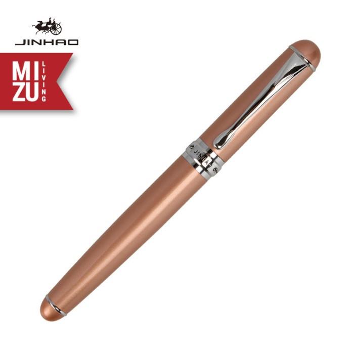Jinhao X750 Roller Ballpoint & Fountain Pen 18K Gold-Plated Stainless