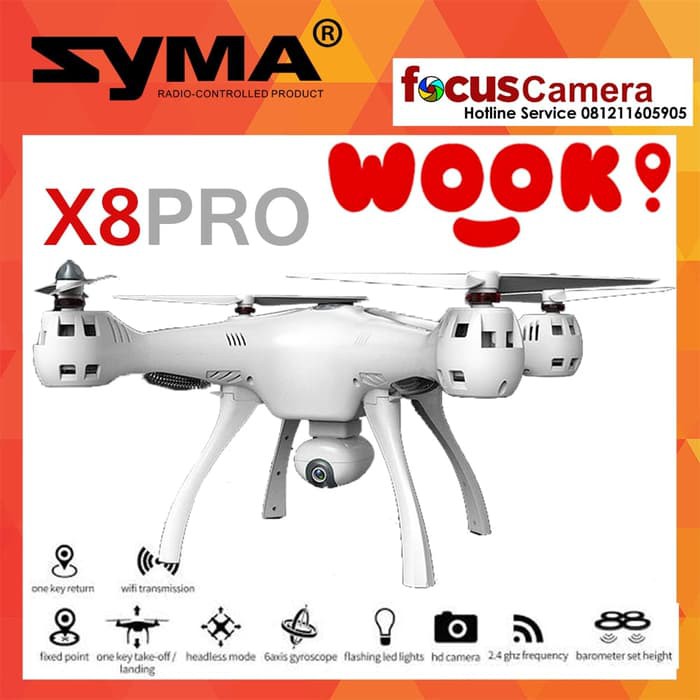 Drone Syma X8PRO X8 PRO Dual Gps - Auto return - Garansi 1th