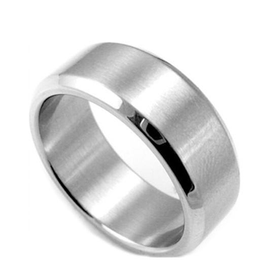 Cincin Pasangan Bahan Titanium Steel Untuk Unisex