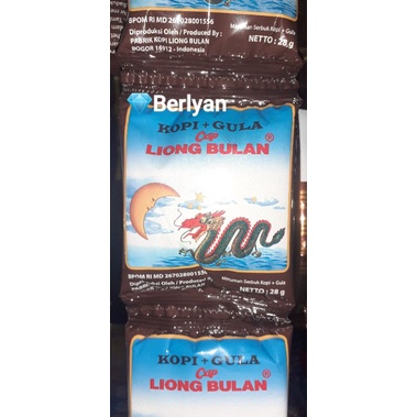 

Kopi+gula cap LIONG BULAN 1 renceng