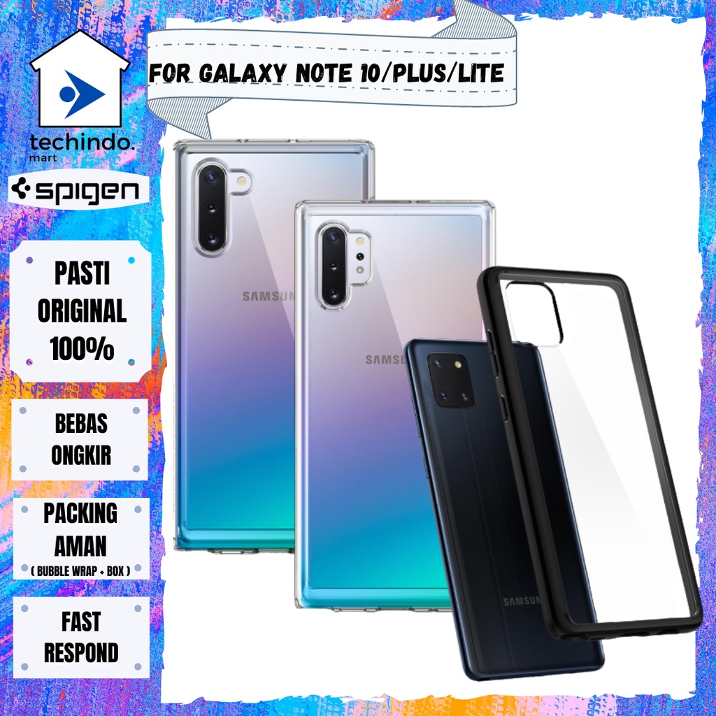 Case Samsung Galaxy Note 10 / Plus / Lite Spigen Ultra Hybrid Anti Crack Clear Casing