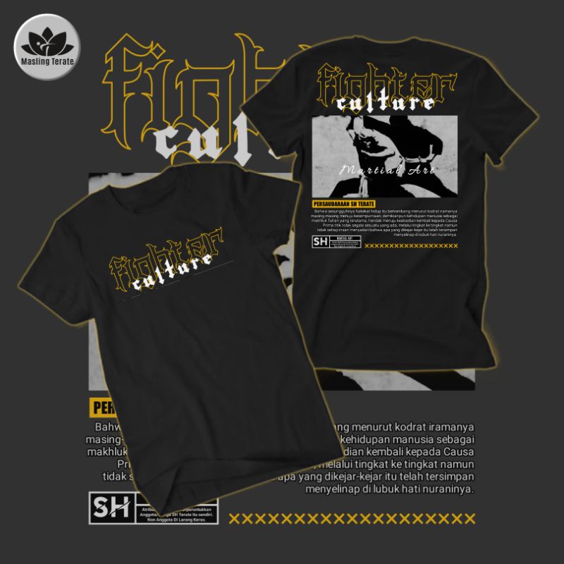 KAOS FIGHTER CULTURE PSHT / TERATE / SETIA HATI TERATE