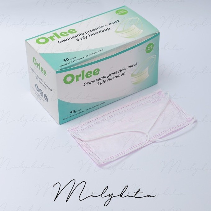 MASKER 4 LAPIS CAREION  DISPOSABLE WARNA DELICATED