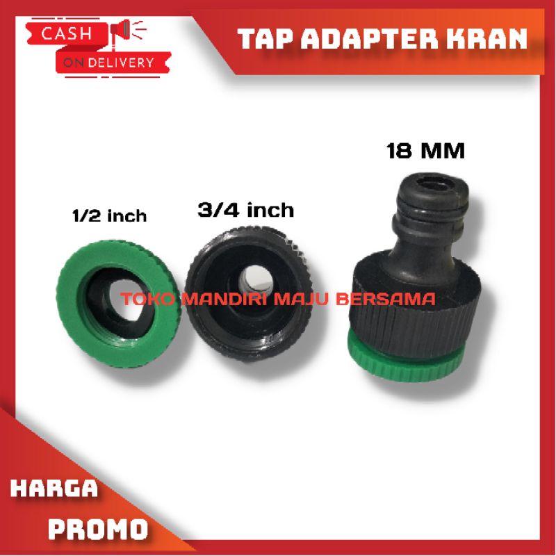 TAP ADAPTER 1/2 3/4 KE QUICK RELASE KERAN AIR / KONEKTOR 1/2