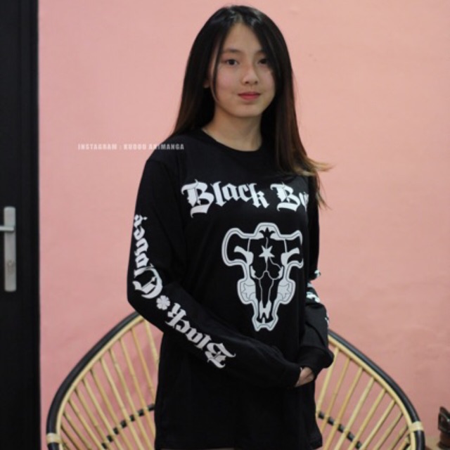 Longsleeve Black Bull kanji Asta Black clover