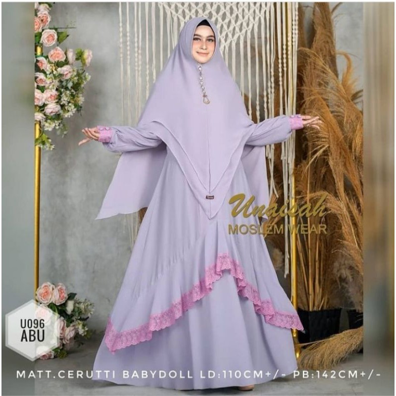 gamis syar'i set by unaisah