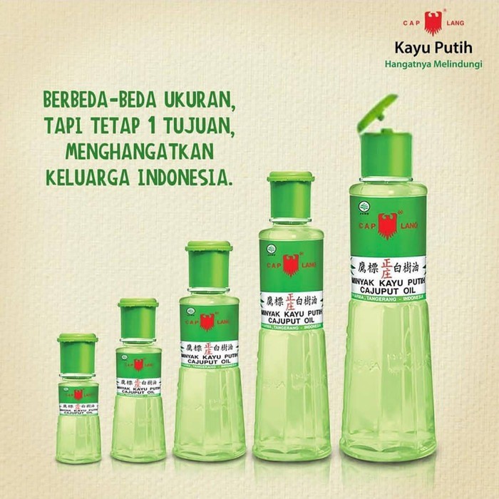 Original Cap Lang Caplang Minyak Kayu Putih 30ml / 60ml / 120ml / 210ml