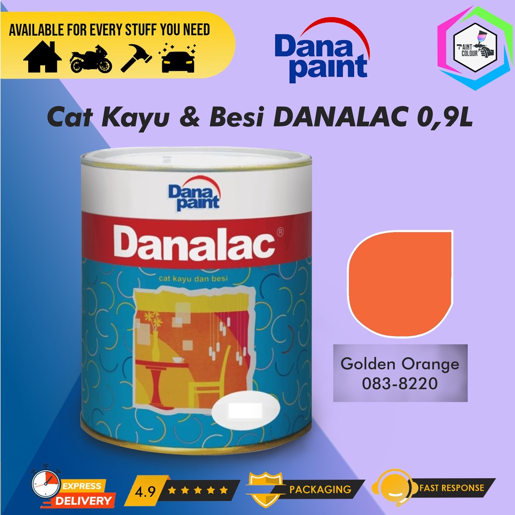 Cat kayu Dan Besi DANALAC Golden Orange 083 - 8220