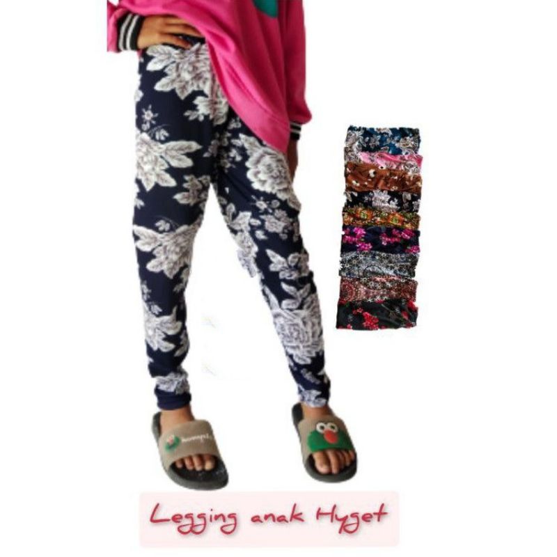 [Fashion Anak] Celana leging hyget ANAK motif murah