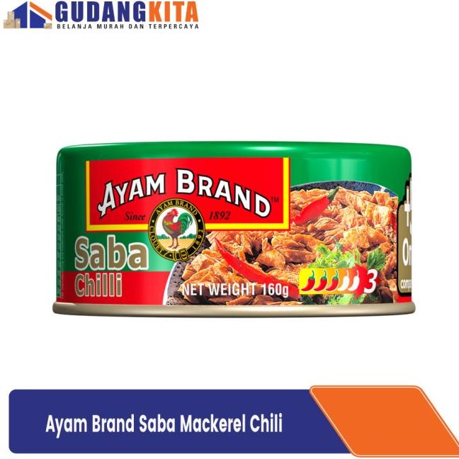 

Langsung Order Saba Mackarel Chili Pedas Ayam Brand 160gr BSR-25