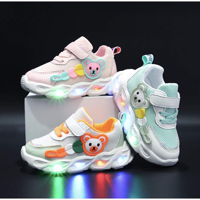 babyfit WULEDD [21-30] sepatu lampu LED shoes sneakers anak sekolah import gs-0913r