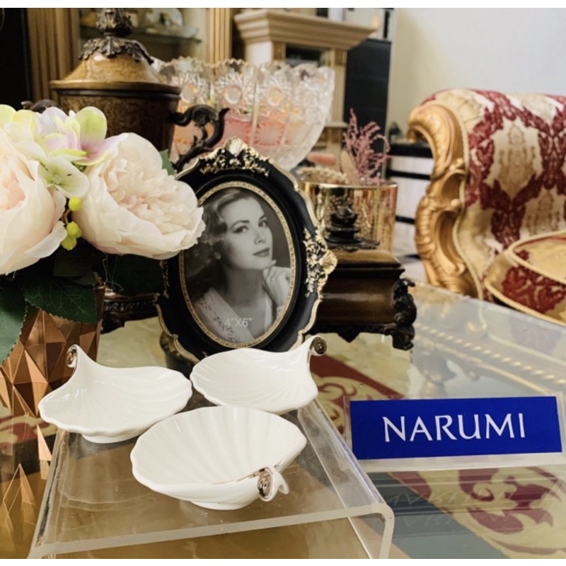 Piring Saos Sambal Narumi Kerang Platinum Mewah Cantik