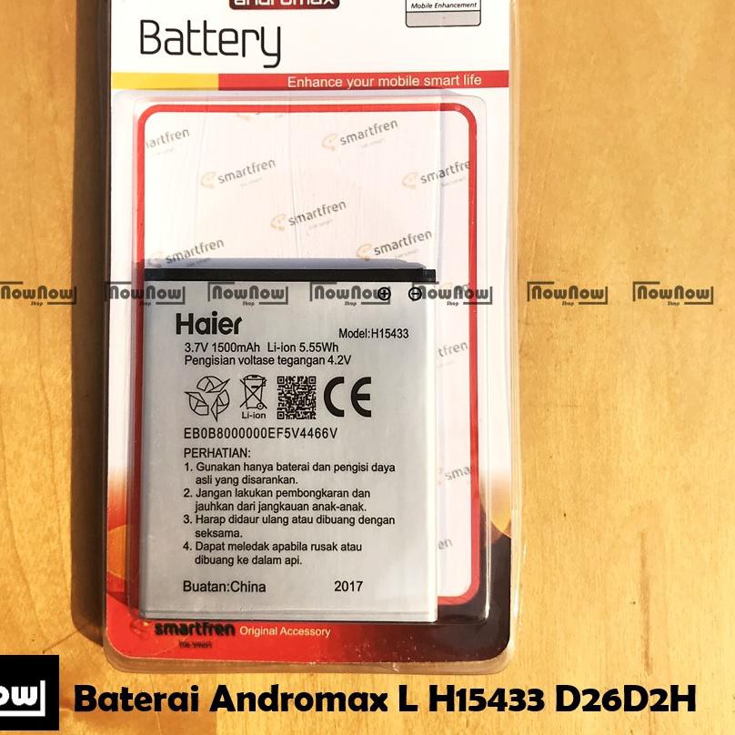 『12.12』 Paling Laku» Baterai Smartfren Andromax L H15433 B26D2H Original Batre Batrai Battery HP ღ
