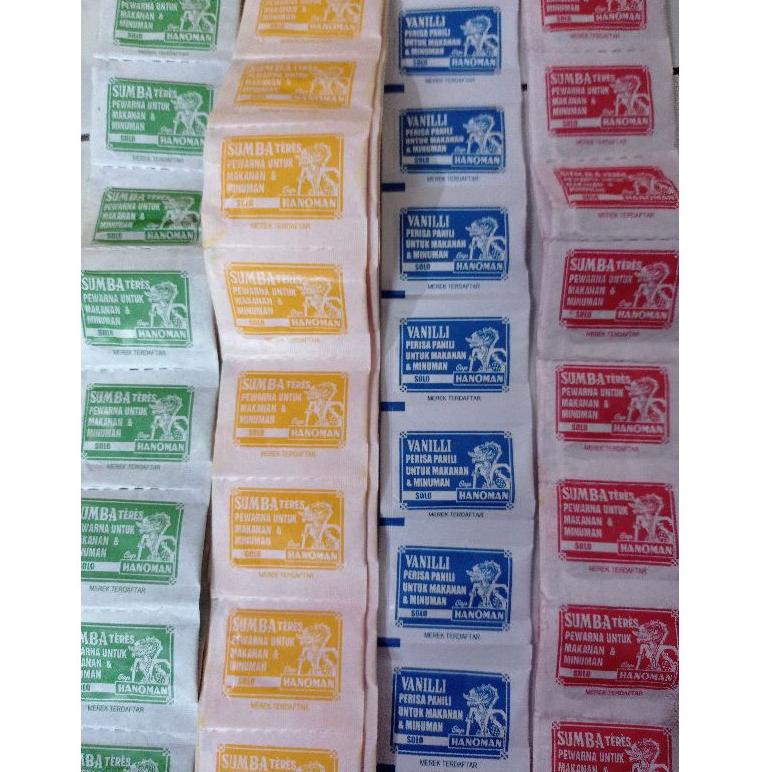 

NEW ㊔ Panili Vanili Teres Pewarna Makanan Hanoman Renceng Renteng 10gr exp date 2023 ☽