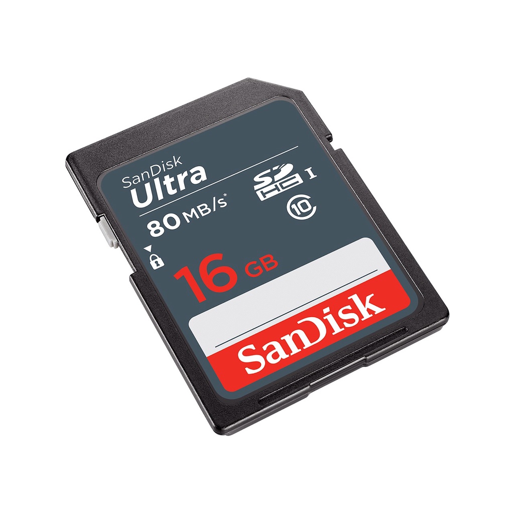 SanDisk Ultra SDHC / SD Card 16Gb 80MBps Class 10 - DUNS