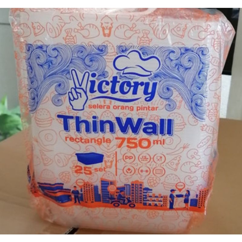 thinwall persegi panjang 750ML