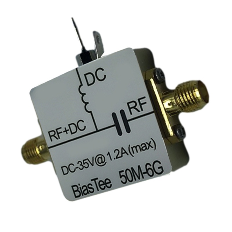 Btsg Broadband Frekuensi Radio Microwave Coaxial Feed 1M-6GHz RF Biaser Bias Tee 1M-6GHz Frekuensi Tinggi Untuk DC 1-35V