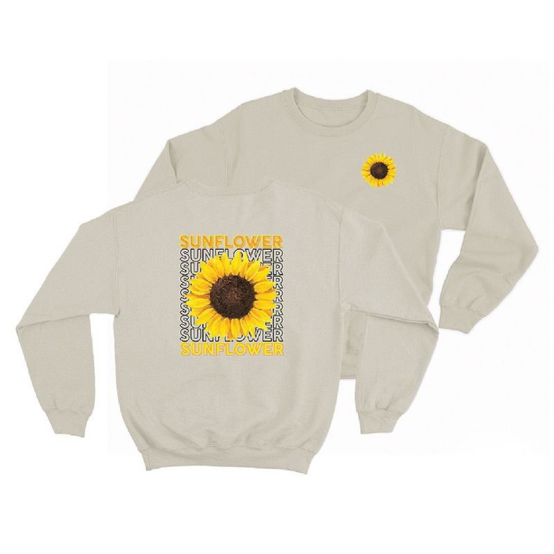 Sweater crewneck pria wanita (Sunflower)