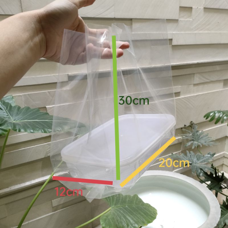 SR PLASTIK Kresek plong pe bening 20x12