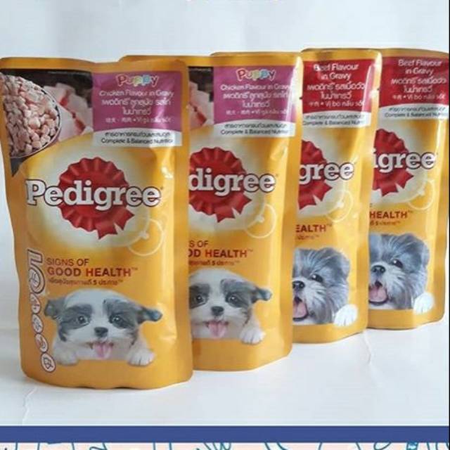 Pedigree wet food pakan anjing PUPPY