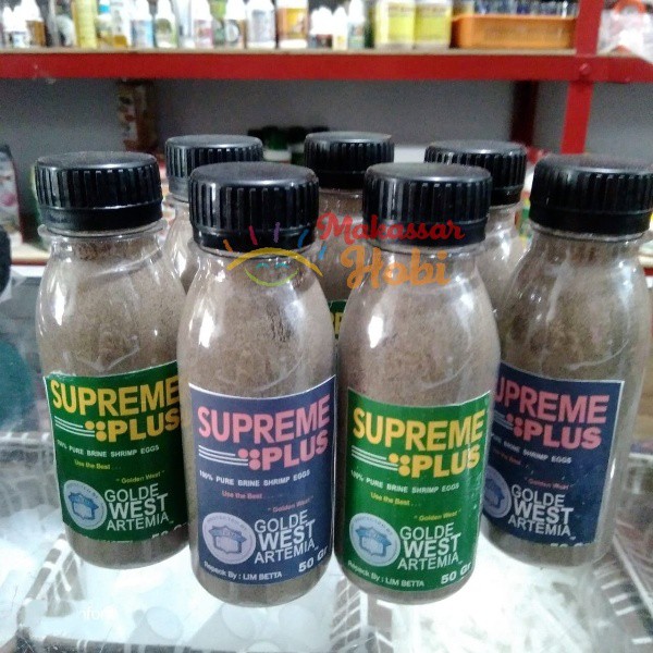 Artemia Supreme Plus 50gr Repack Golden West Pakan Ikan Guppy Cupang