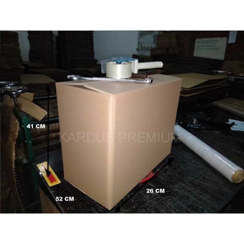

kardus box packing polos double wall 52x26x41 cm