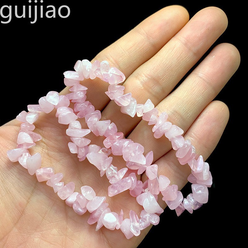 Gelang Kristal Kuarsa Rose Quartz Reiki Untuk Penyembuhan