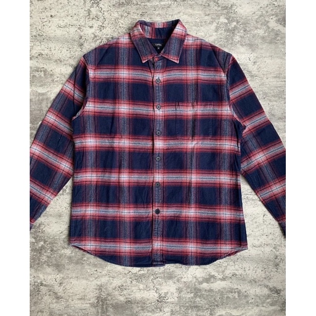 Kemeja Flannel Wool Topten Second