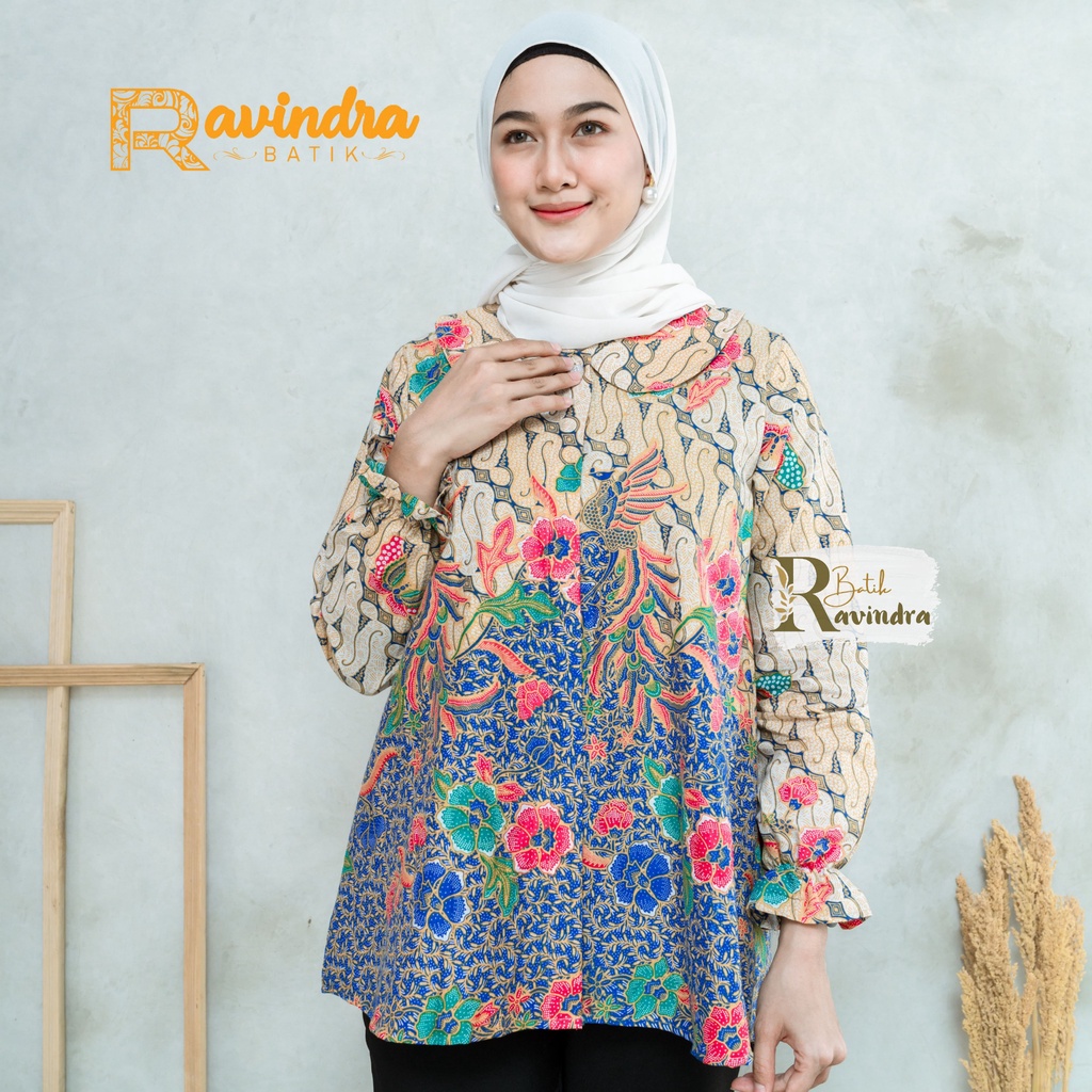 Blouse Batik Printing Pekalongan Kemeja Batik Wanita