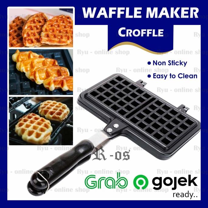 Cetakan Waffle Croffle / Croissant Waffle / Double Pan Waffle Maker Termurah