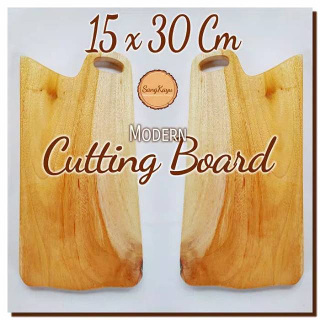 Modern Cutting Board 15x30 Cm Talenan kayu unik chopping board rustic